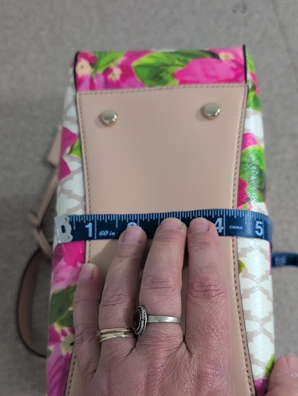 Kate Spade Bayard Place Little Babe Floral Bag Satchel Purse, Pink Flowers - Picture 16 of 16